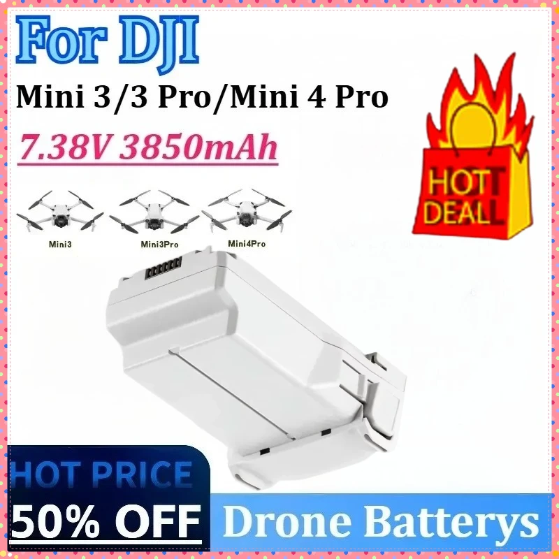 

New 7.38V 3850mAh Drone Battery for DJI Mini 3 /3 Pro / Mini 4 Pro Intelligent Flight Drone Accessories Rechargeable Batteries