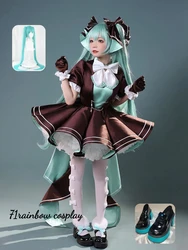 Miku Cosplay Anime Miku 39 dare giorno Costume Cosplay Miku coniglio abiti carino vestito set parrucca scarpe vestiti Halloween Cosplay