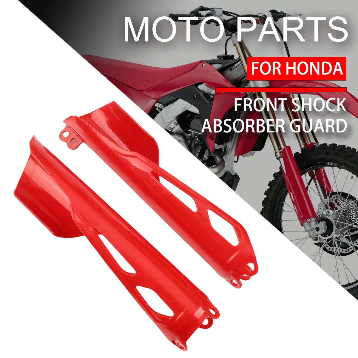 

Motorcycle Front Fork Guard Fork Shock Slider Protector Cover For Honda CRF250R 250R-WE 250RX 300RX/ENDURO 450R L X RL RX 19-25