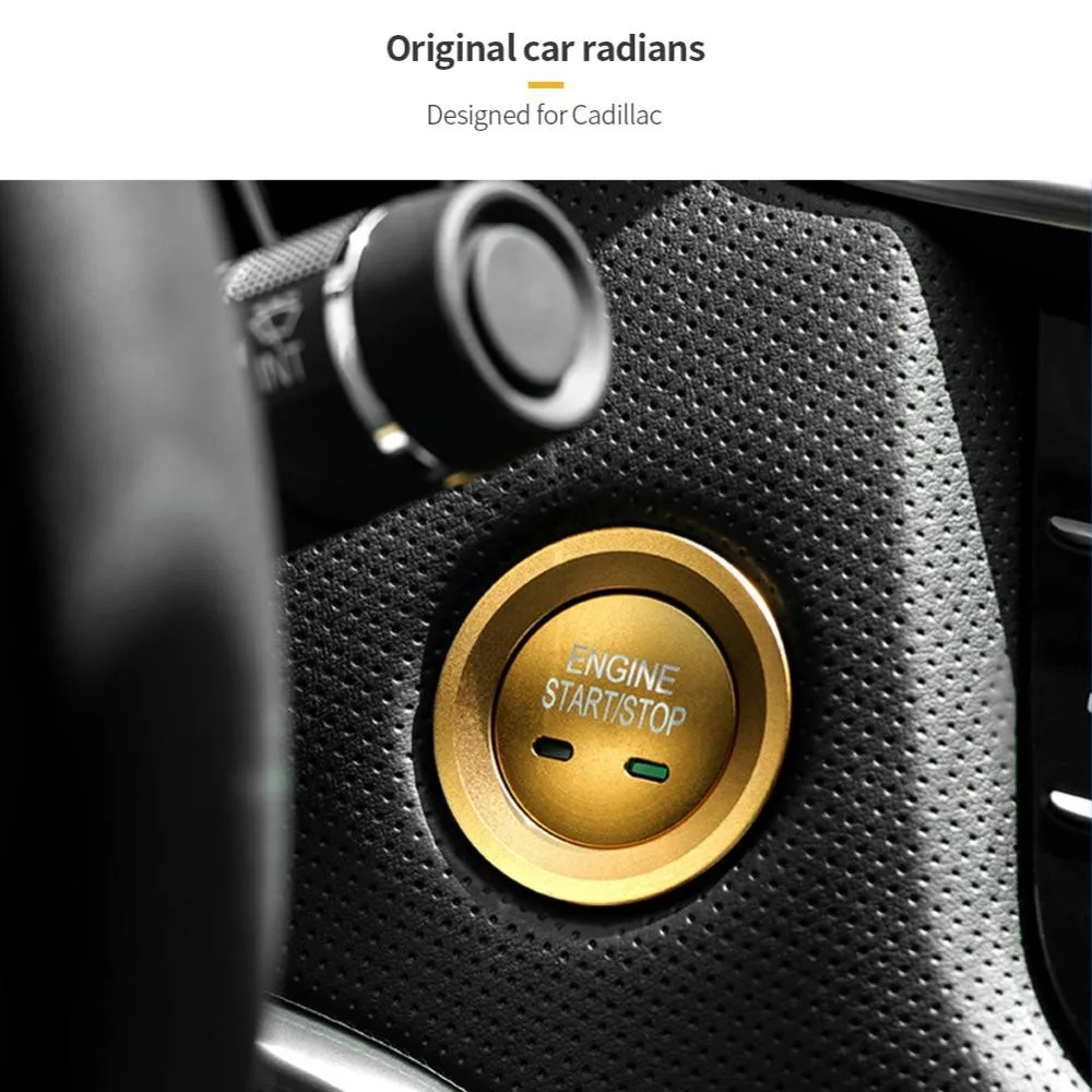 لسيارة شيفروليه هولدن الاعتدال كروز ماليبو تراكس إمبالا ترافيرس تاهو الضواحي سيارة بدء تشغيل المحرك زر التوقف غطاء حلقة الكسوة #4