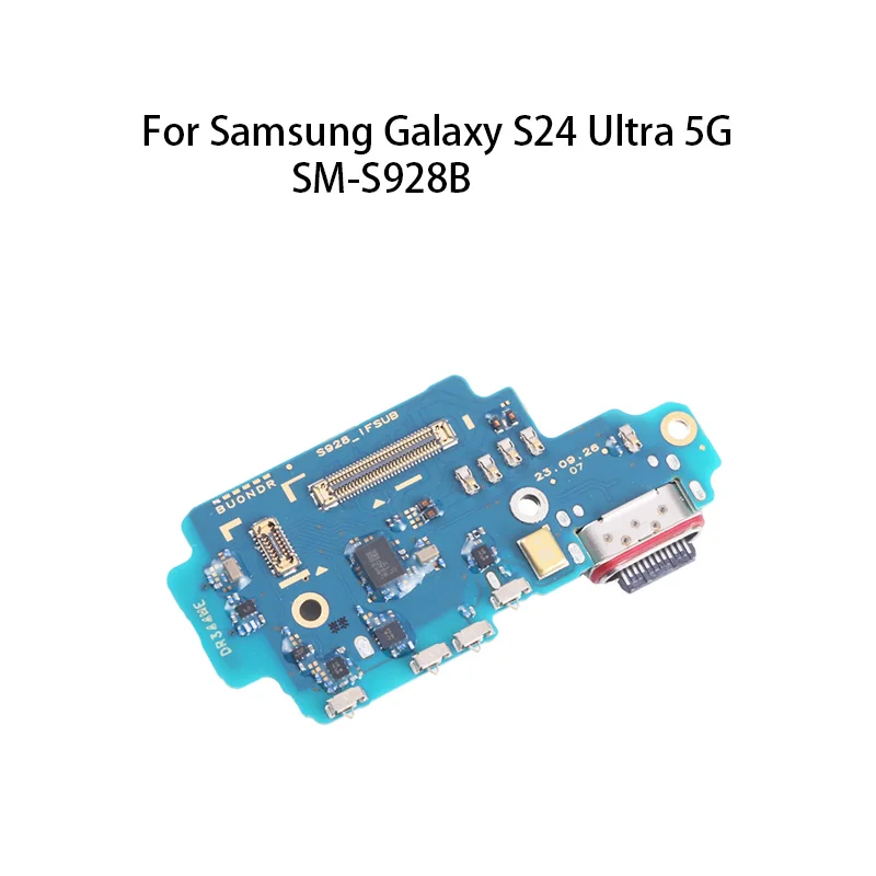 Gefenis Org USB Charge Port Jack Dock Connector Charging Board Flex Cable For Samsung Galaxy S24 Ultra 5G SM-S928B