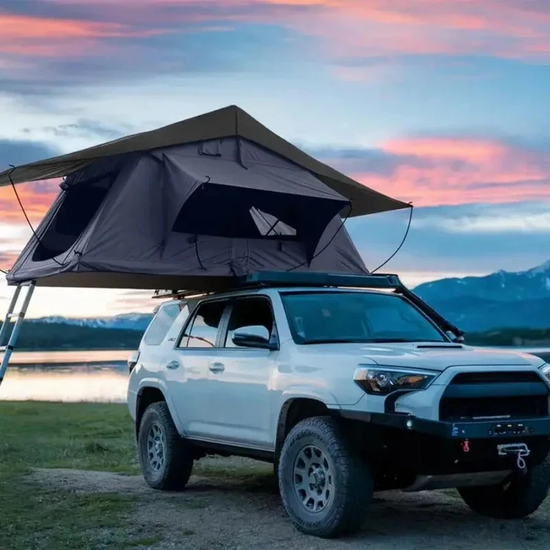Spacious Multifunctional Large Soft Rooftop Tent Made Of Waterproof Fabric For Family Outdoor Travel Camping