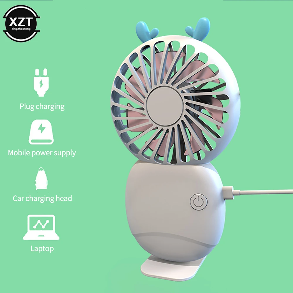 Mini handheld fan USB rechargeable fan Portable outdoor travel air cooler Desk fan