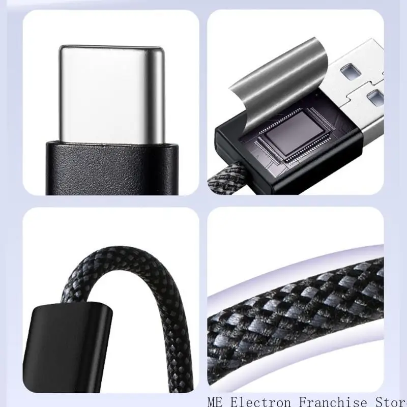 T5EA Flexible USB C -Ladungskabel bietet eine schnelle Leistung für Autodraht für Telefone