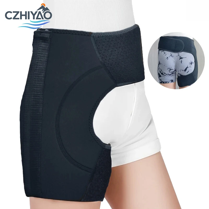 

CZHIYAO Hip Brace Thigh Compression Sleeve&Groin Wrap Fitness Leg Effectively Muscle Tension Suitable For Men Women Gym Running