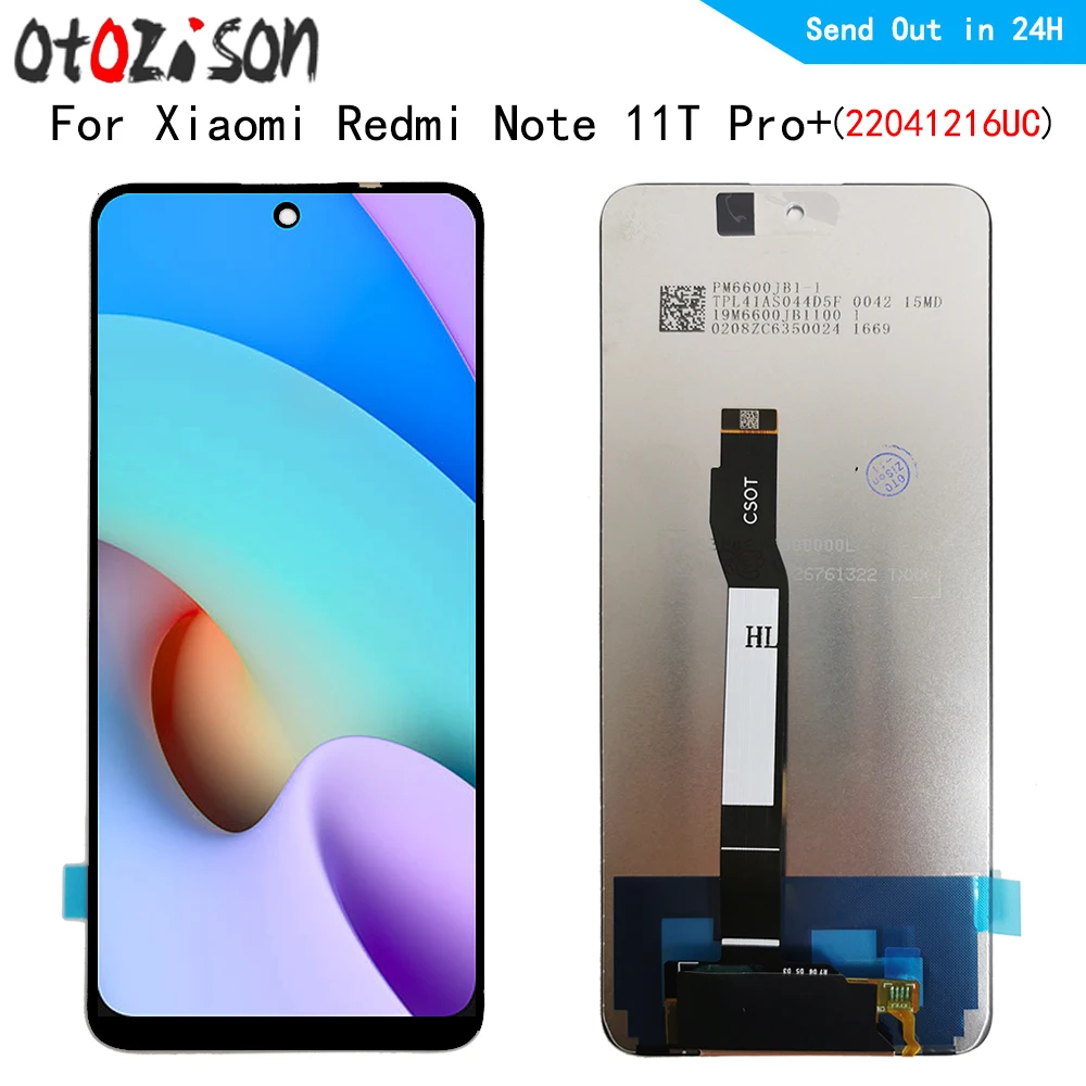 

6.6" IPS LCD For Xiaomi Redmi Note 11T Pro+ 22041216UC LCD Display+Touch Panel Screen Digitizer with Frame Assembly