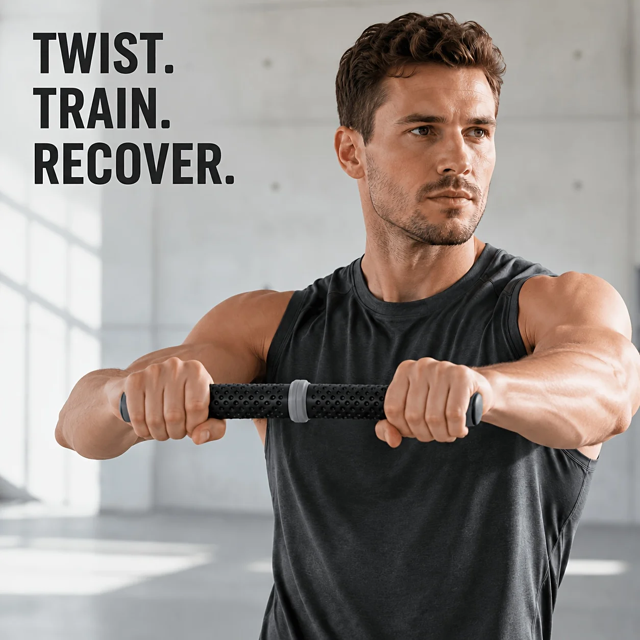 Twisting Torque Trainer Bar Chest Expand Strength Muscle Building Portable Home Gym Fitness Training Tool For Men Women Daily