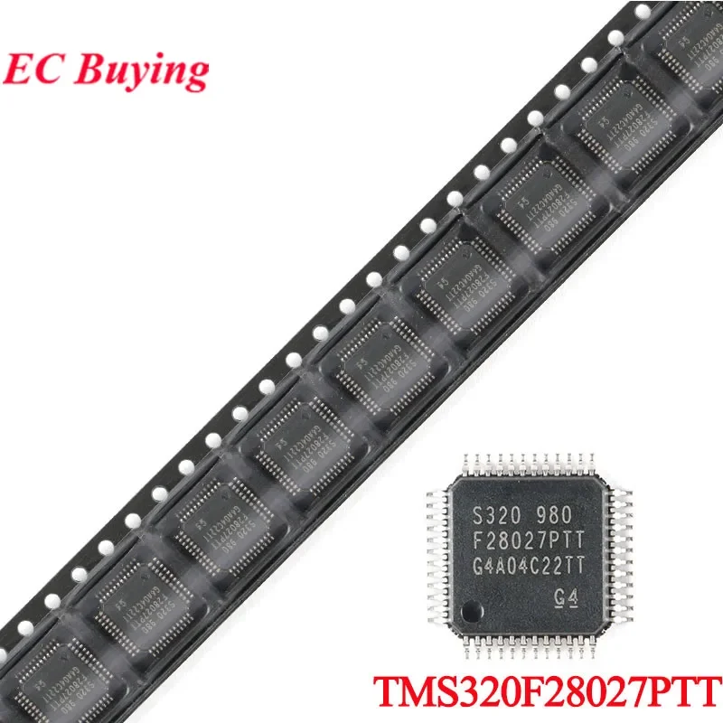 2Pcs/1pc TMS320F28027PTT S320 980 F28027PTT TMS320F28027 F28027PTT LQFP-48 C2000 C28x Piccolo 32-bit Microcontroller MCU IC Chip