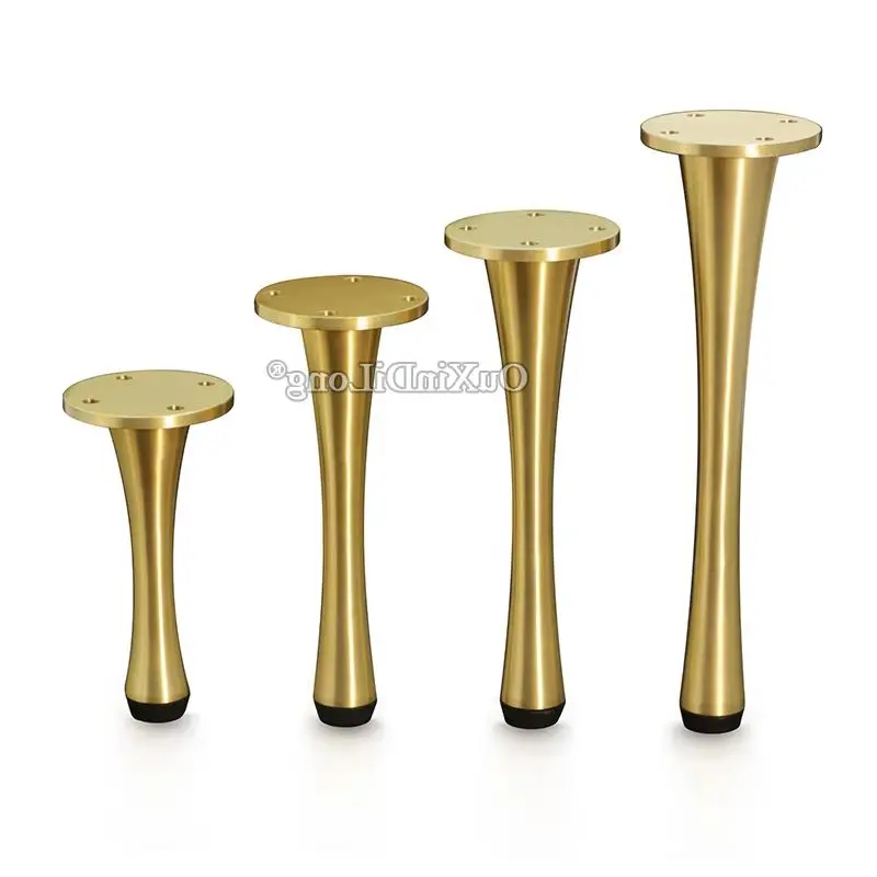 New 4PCS Solid Brass Adjustable Furniture Leg Feets Bed/Armoire/Chair/Sofa/Table Cabinet Leg Feet Furniture Support Protect Legs