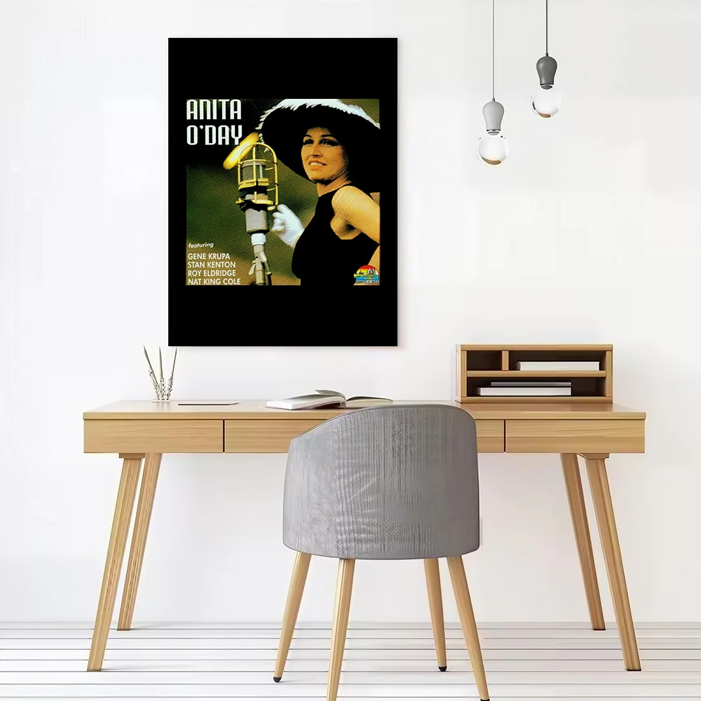 Anita ODay Album Cover Printed Canvas Poster Personalized High Quality Wall Art Paintings for Gamer Decoration Room Decorations