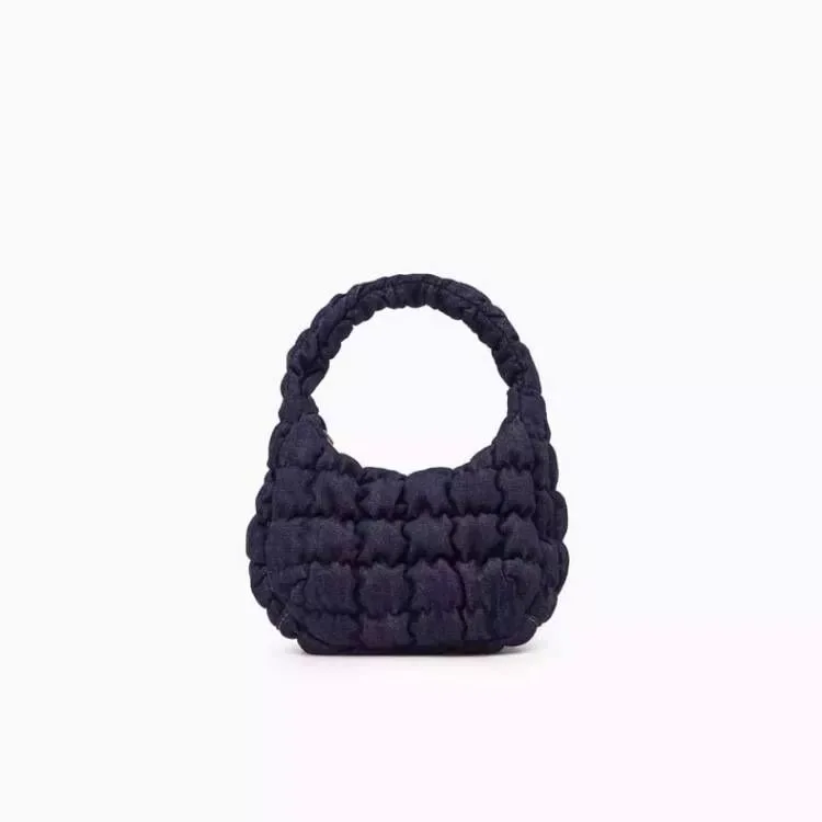 حقيبة COS JinZhiNi بلون الحلوى على شكل سحابة، حقيبة لطيفة مطوية بكتف واحد، حقيبة يد كاجوال رائعة للشباب