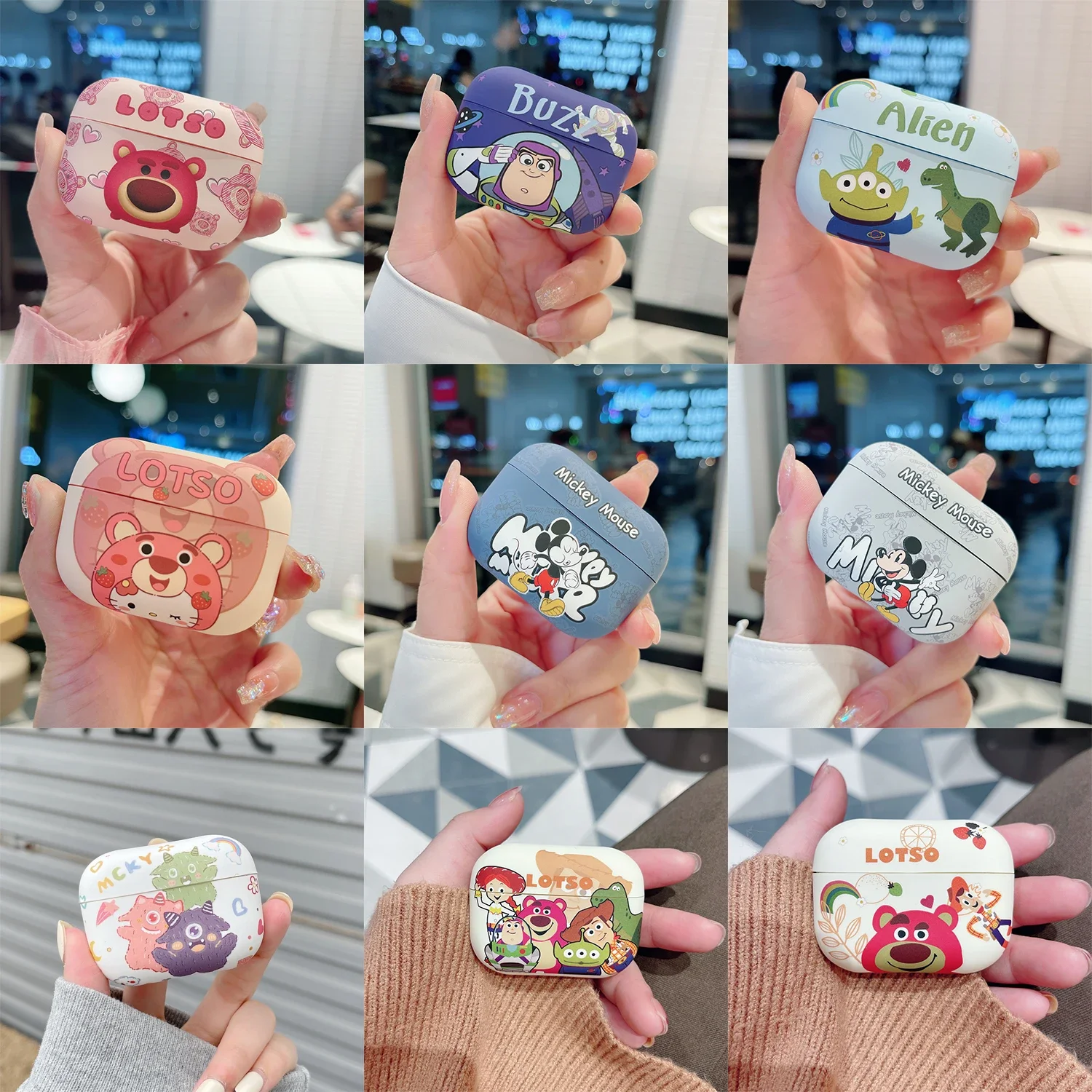 Lotso Cute cartoon soft shell For AirPods Pro 2 Case for AirPods 3 2 1 Earphone Accessories Protective Sleeve luxury Cover