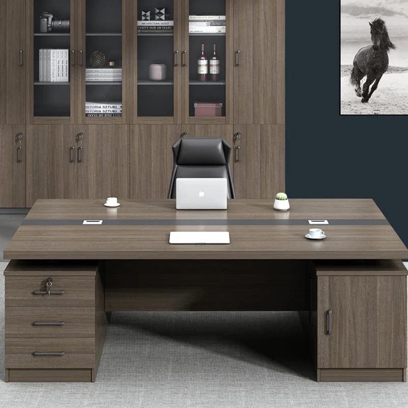 Boss Office Desk and Chair Combination Manager Desk President Desk