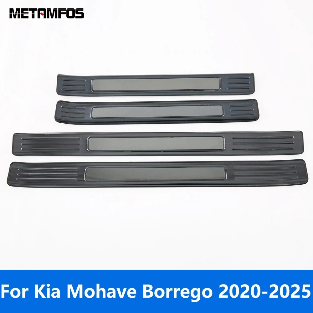 

Для Kia Mohave Borrego 2020 2021 2022 2023 2024 2025 Внешняя накладка на порог, приветственная педаль, защита входа, автомобильные аксессуары