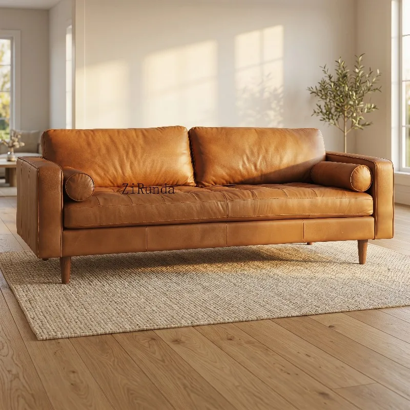 Three-seater sofa set, environmentally friendly, durable and comfortable, suitable for villas, office buildings