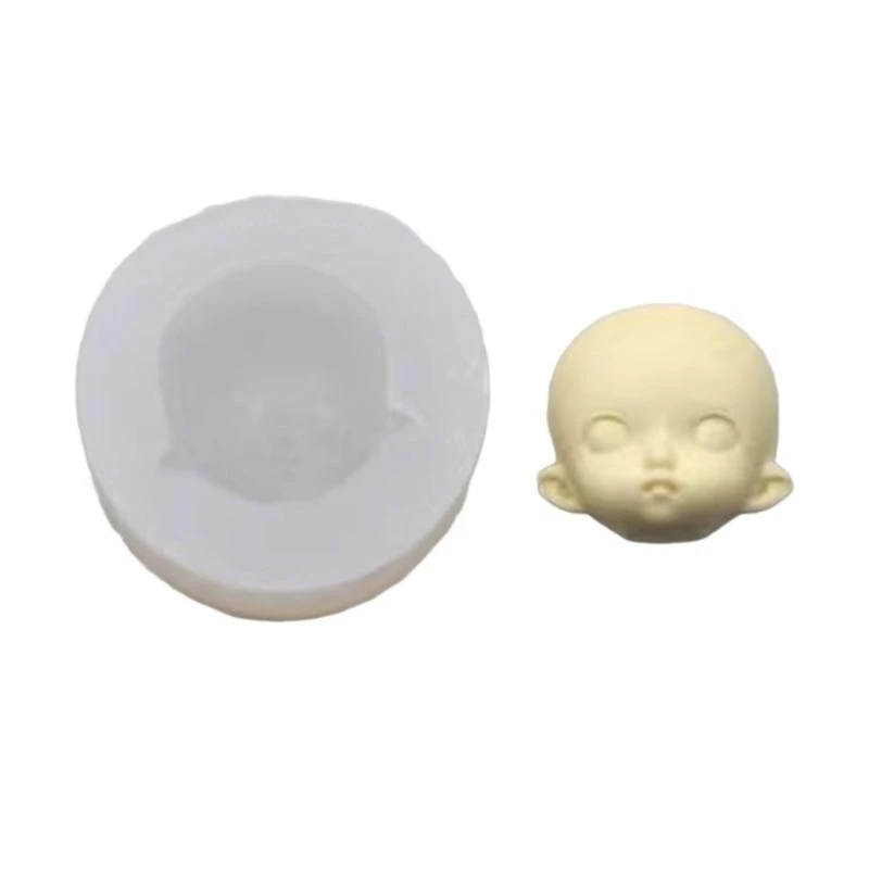 

31KD DIY Clay Mold Doll Human Face Mold Silicone Chocolate Candy Mold Cake Decorating Tools Resin Craft Exploy Casting