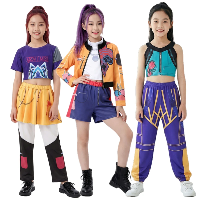 Disfraz de Personaje de Rumi para Niña, Atuendo de Juego de Rol de ZoeMi, Ropa de Actuación de Cantante y Bailarina, Disfraz para Fiesta de Halloween, Festival, Carnaval