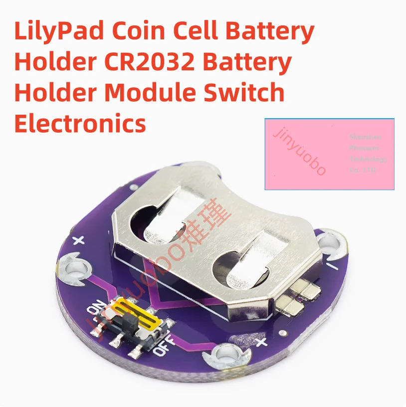 (10-100piece）100% New LilyPad Coin Cell Battery Holder CR2032 Battery Mount Module