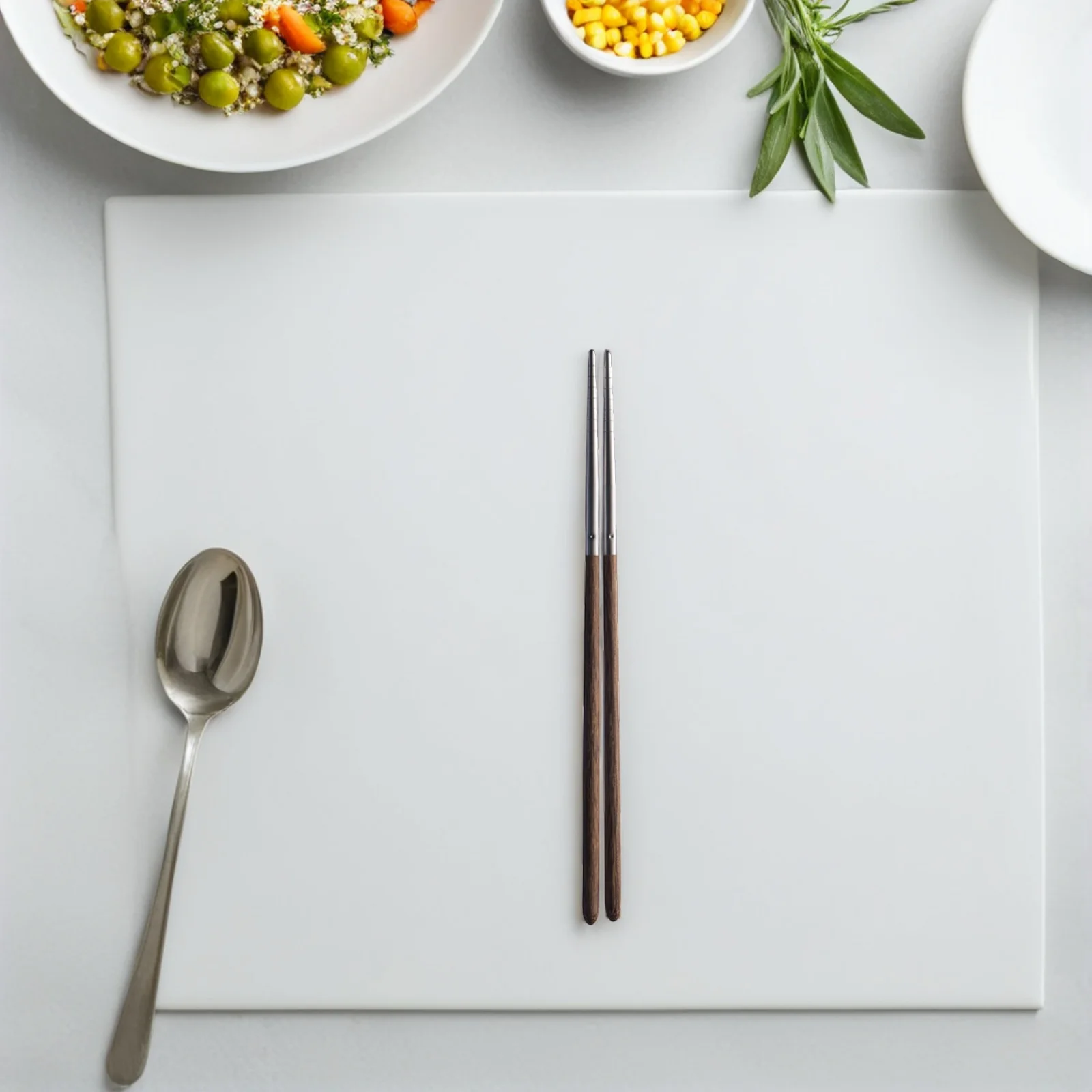 

5 Pairs Stainless Steel Chopsticks Lightweight Japanese Household Comfortable 304 Reusable Kitchen