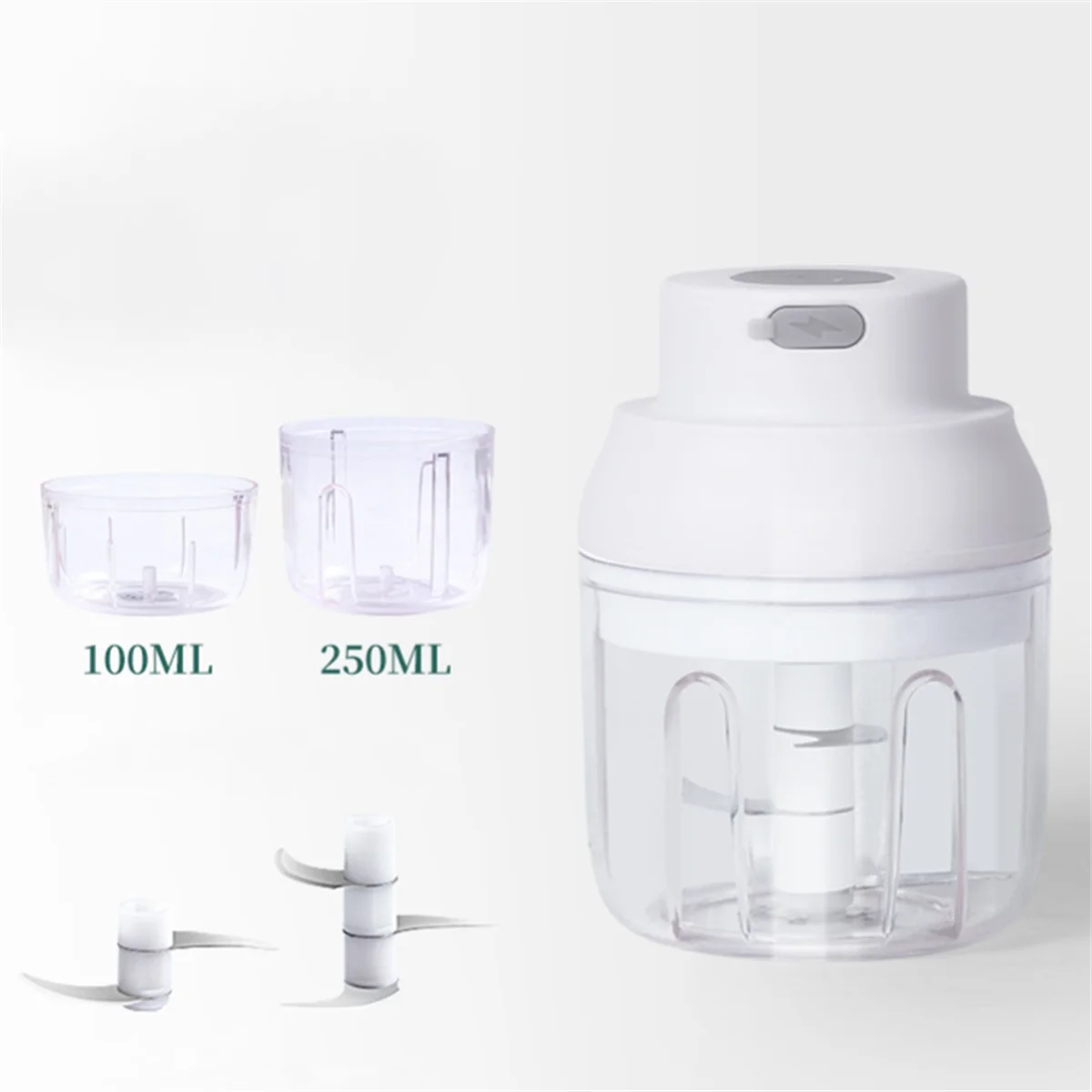 Electric Garlic Chopper Mini Food Processor, USB Rechargeable Powerful Motor Ginger Garlic Masher,Kitchen Food Mixer Tools