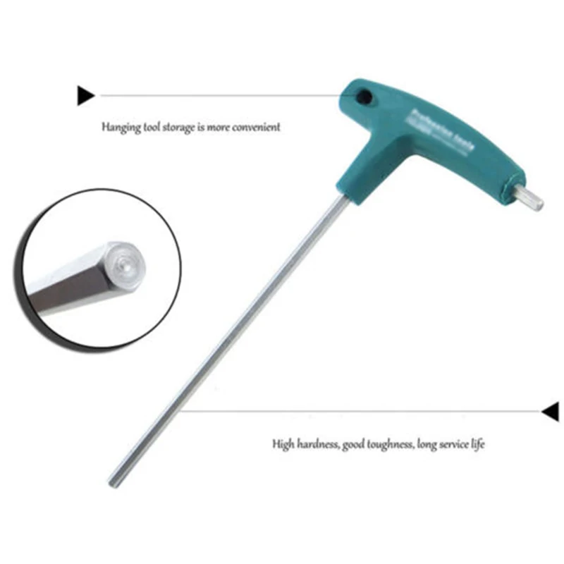 1pcs Steel T-Handle Hex Allen Key Screws Screwdriver Driver Tool 1.5-10mm Wrenches 1.5mm /2mm/2.5mm/3mm/4mm/5mm/6mm