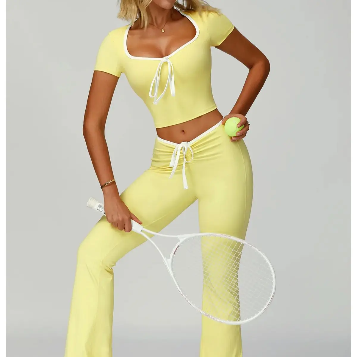 

2PCS Yoga Set Women Clothes Fitness Tracksuit Workout Short Sleeve Gym Leggings Female Yoga Clothing Quick Drying Sportswear