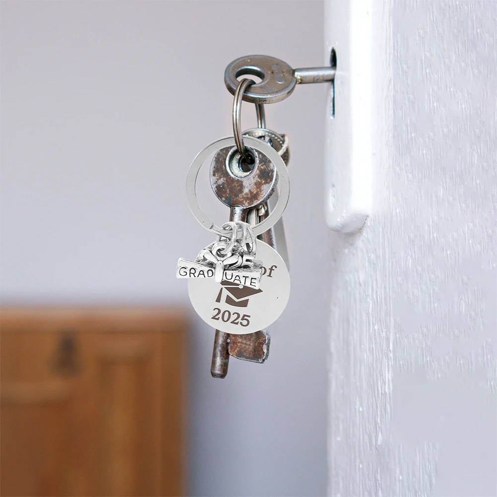 

Graduation Keychain Stainless Steel 2025 Class Gift Practical Accessory Nurse Keyring Graduate Present Keepsake