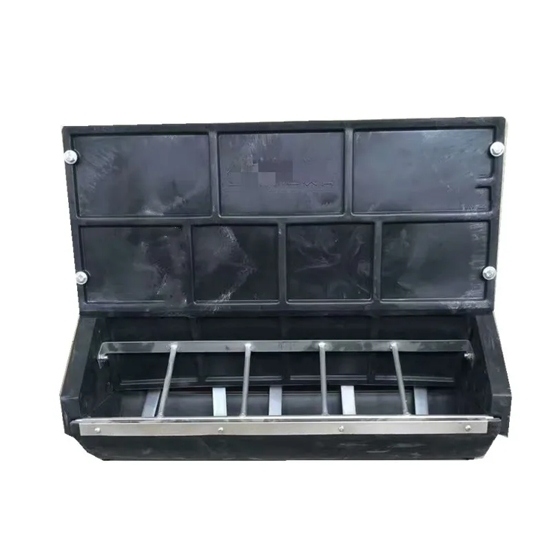 Doppelseitiger Futtertrog aus Verbundstoff, Futtertrog für Kinderzimmerzaun, Ferkelfüttertrog