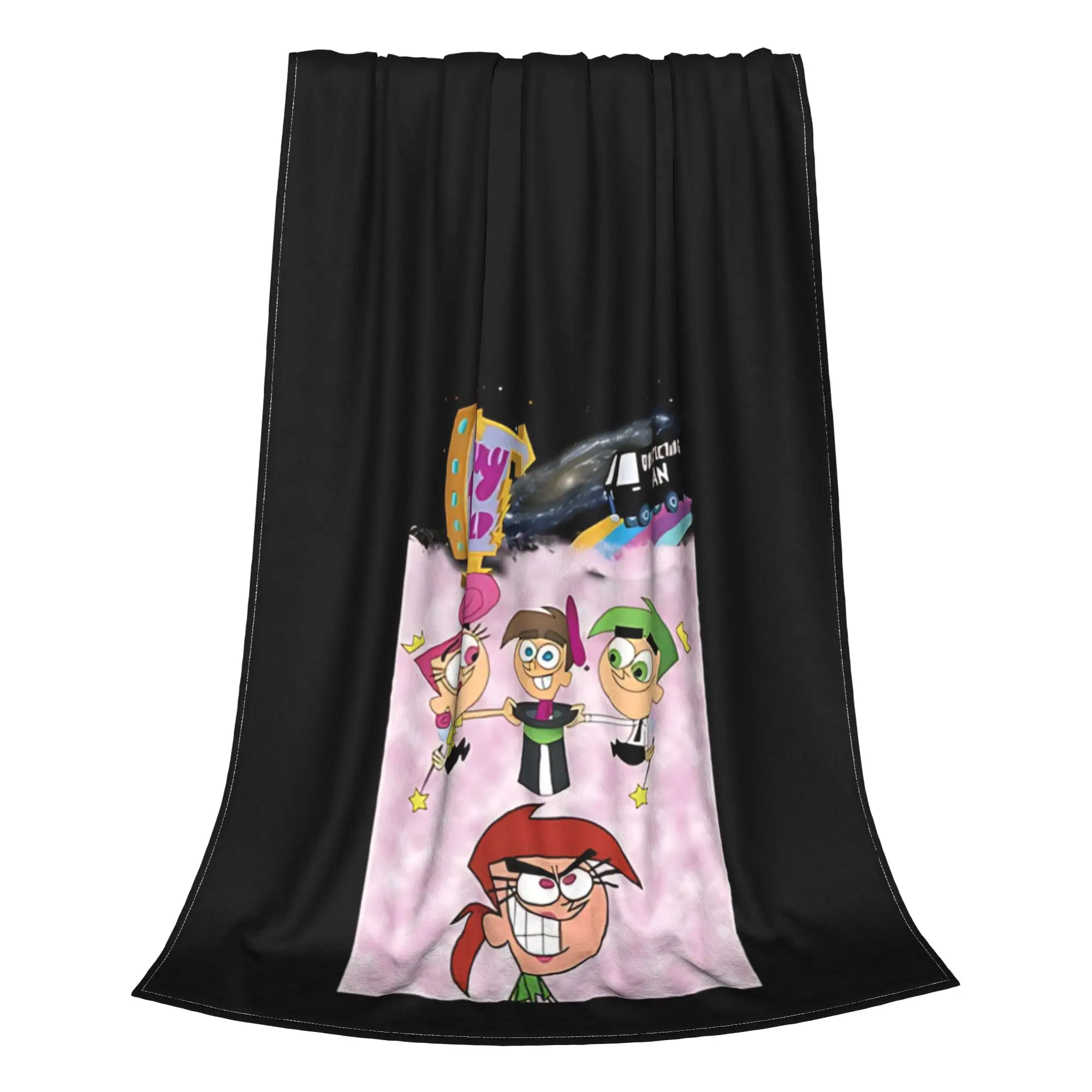 1PC Home Cutecore playful cartoon  Fairly Odd Treasures Blanket Super Cosy Plush Home Living Room Sofa Halloween