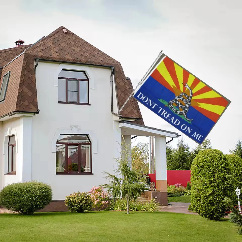 2X3FT BANNER OF arizona with don't tread on me custom 90*150cm FLAG