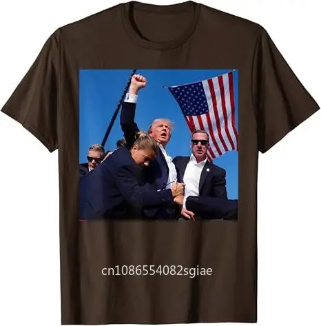 Donald Troef Vecht Vuist 2024 Kort T-Shirt Mode Casual Grappig Nieuwigheid T-Shirt S-4XL