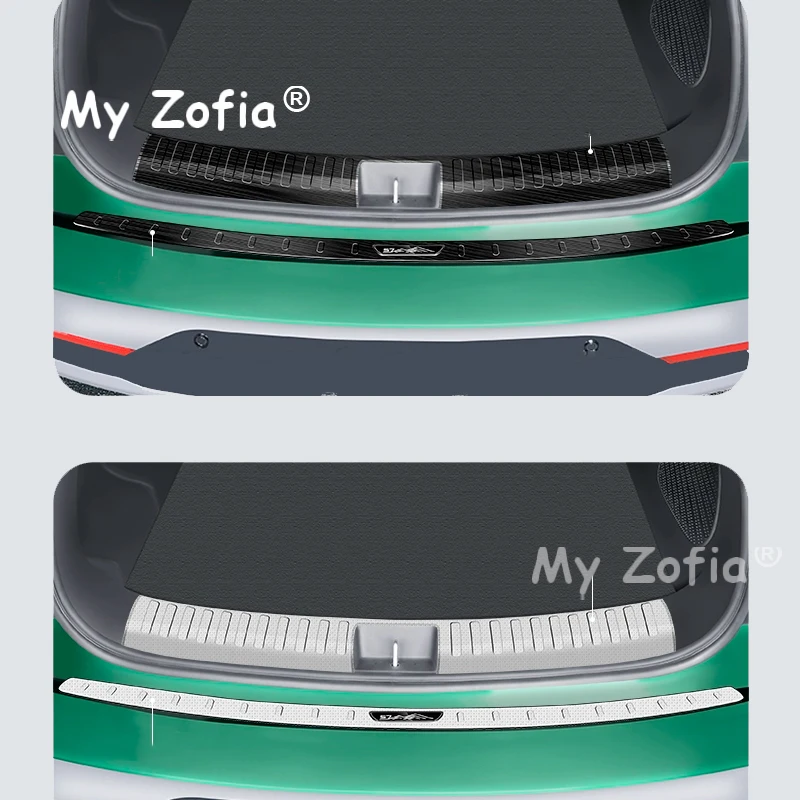 ل GAC Trumpchi S7 2025 2026 سيارة الفولاذ المقاوم للصدأ التمهيد الخلفي الجذع الداخلية الخارجي الوفير لوحة معدات الحماية غطاء ألواح عدة الملحقات