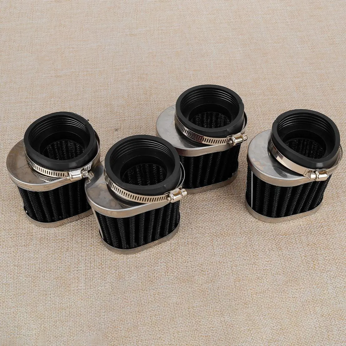 4pcs 54mm Carburetor Air Filter Pod Fit for Yamaha XJR1200 Honda CB650 CB750C CB900F Kawasaki GPZ750 KZ1000J Suzuki