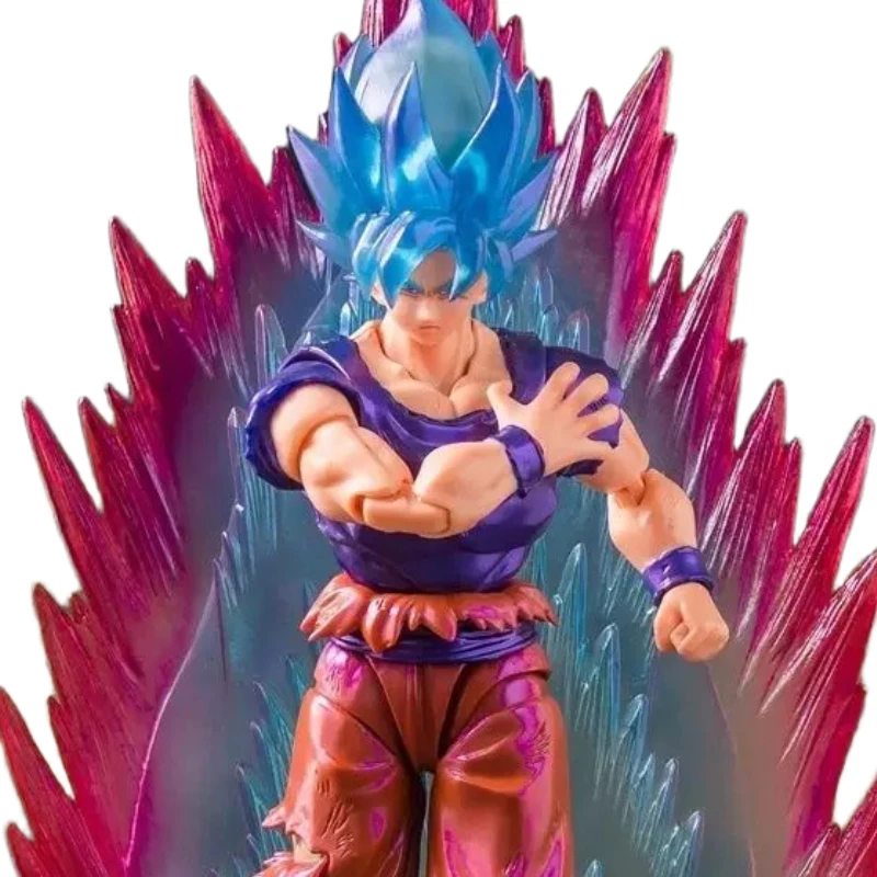 Demoniacal Fit Dragon Ball Limit Breaker Shining Soul Goku SSB Kaio-ken Battle Damaged Limited Reissue SHF Figura a Escala En Stock