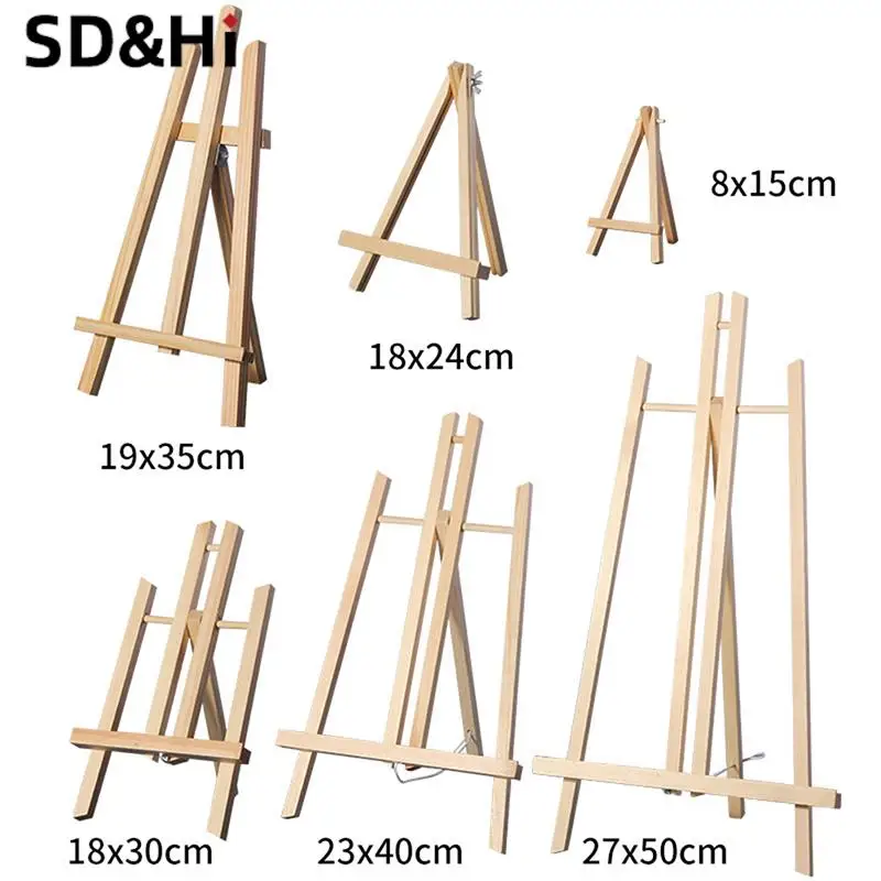 Creative Triangle Mini Easel Frame Wedding Table Card Stand Display Holder Children Painting Craft Artist Supplies