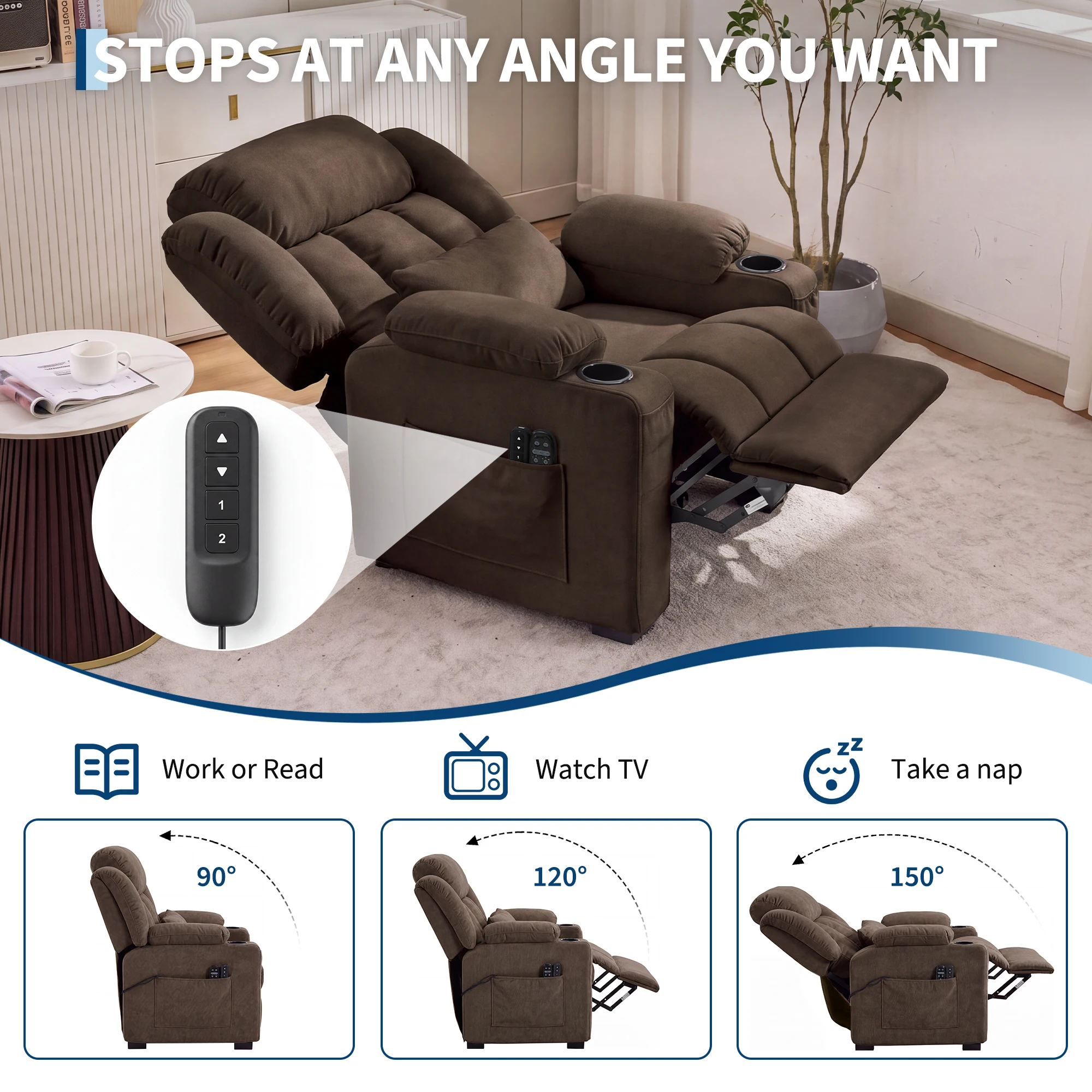 Poltrona reclinável elétrica c - Home Cinema Chairs avaliação e preço