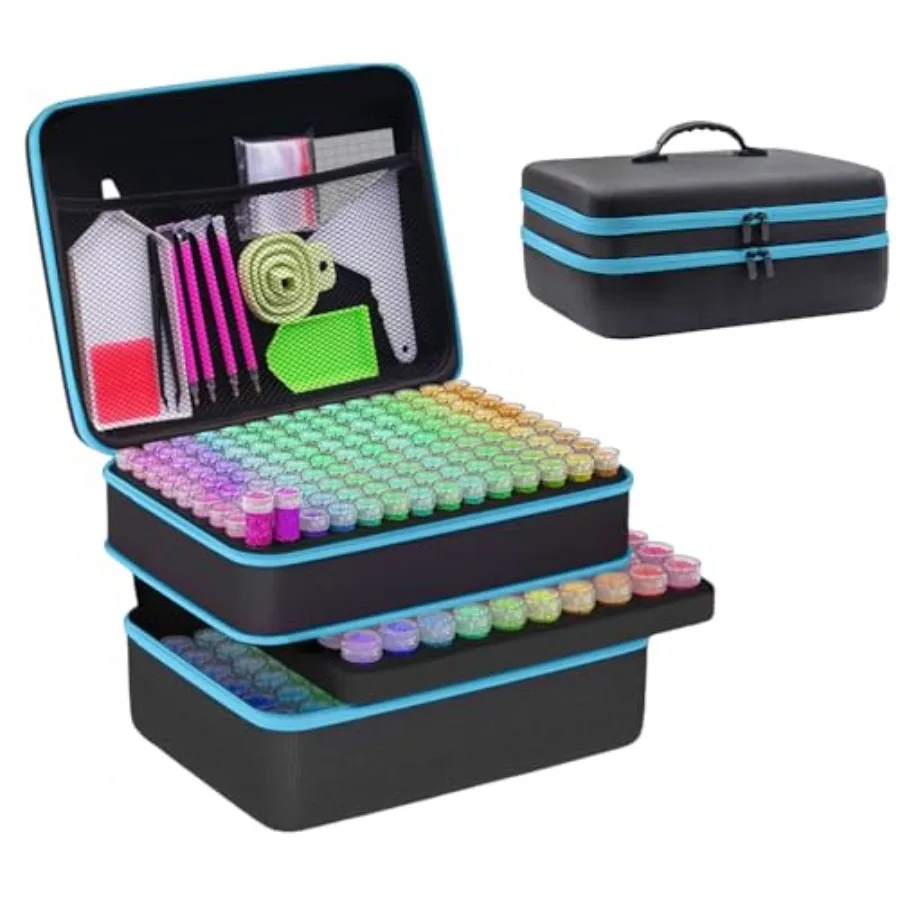 

Контейнер для хранения алмазной мозаики GZWENHAN на 246 ячеек, набор аксессуаров для алмазной мозаики, принадлежности для алмазного искусства и ювелирных поделок