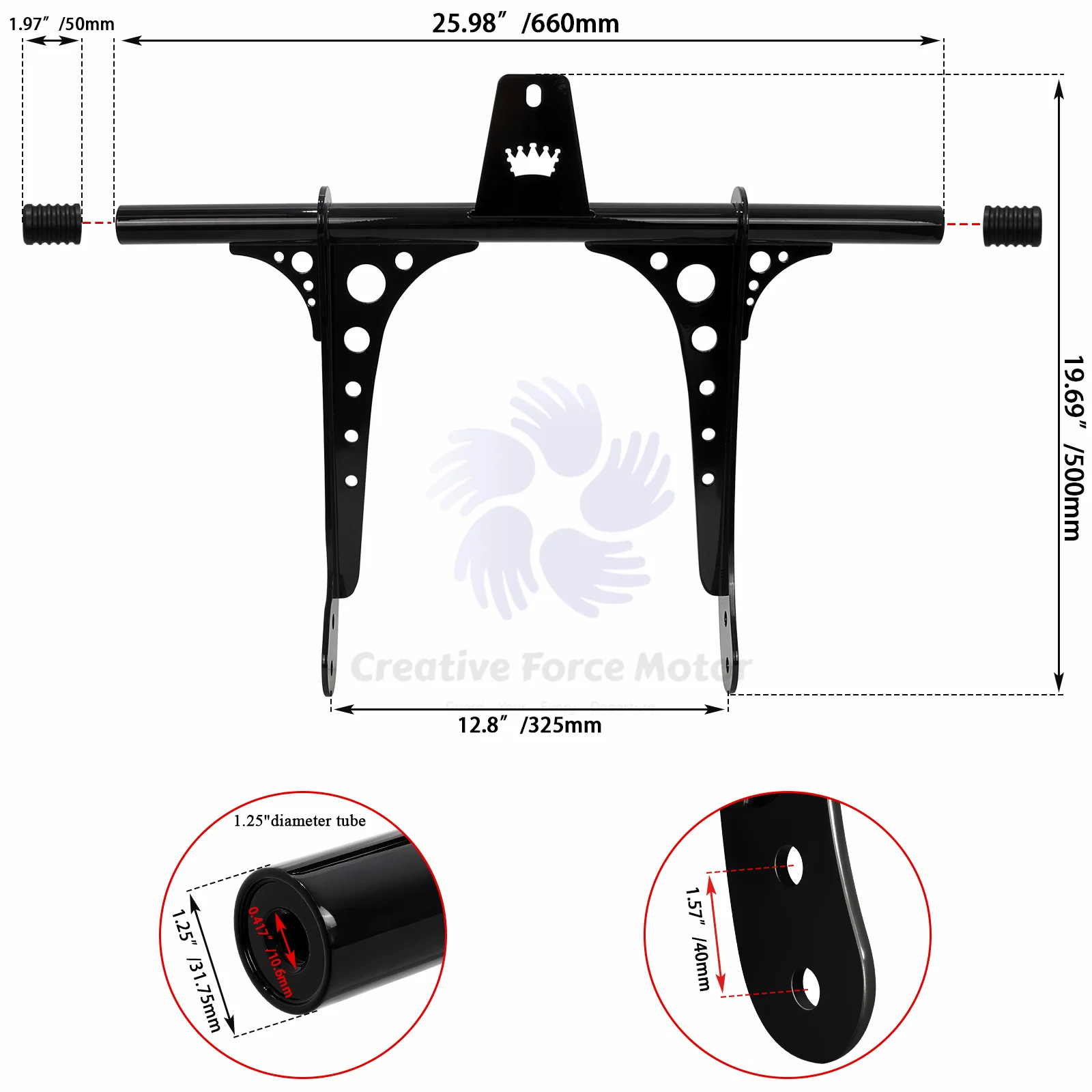 Motorcycle Flat-Out Front Crash Bar Highway Engine Guard Peg Black For Harley Dyna 2006-2017 Street Bob Fat Bob Low Rider FXDB/I
