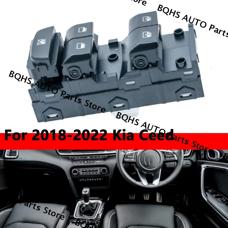 

Ceed Auto Parts Window Lift Switch Powered Windows Control Switch 93570-J7100 Car Accessories For 2018 2019-2022 Kia Ceed