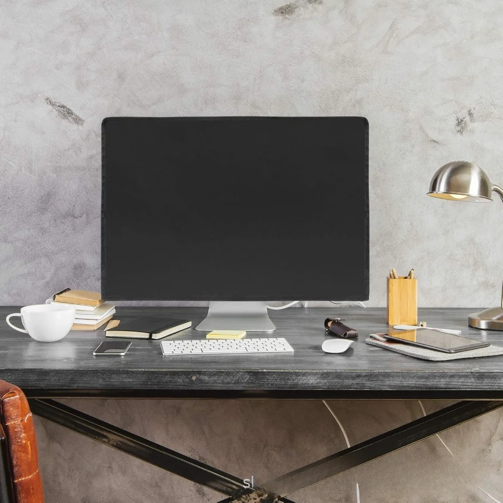 Computer Monitor Cover Oxford Cloth Waterproof Dustproof Scratch Resistant Desktop Screen Protector Sleeve 71x10x46 Cm Cover