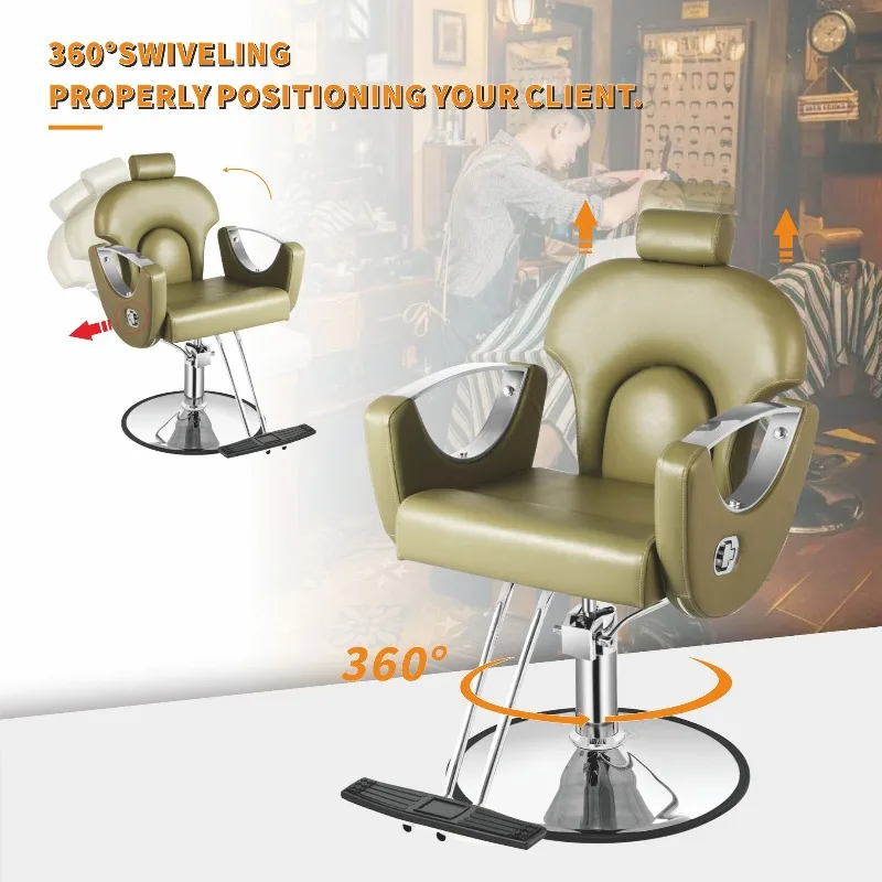 Barbershop Chair Hair Lift Seat Fashionable Hair Cutting Stool Cadeiras Beauty Stool Salon Furniture Mobilier Salon De Coiffure