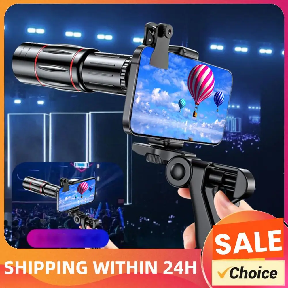 Telescopio Monocular 18/28/36X, Lente Teleobjetivo Universal con Zoom para Cámara de Teléfono, Lente Óptica para Camping, Caza y Deportes