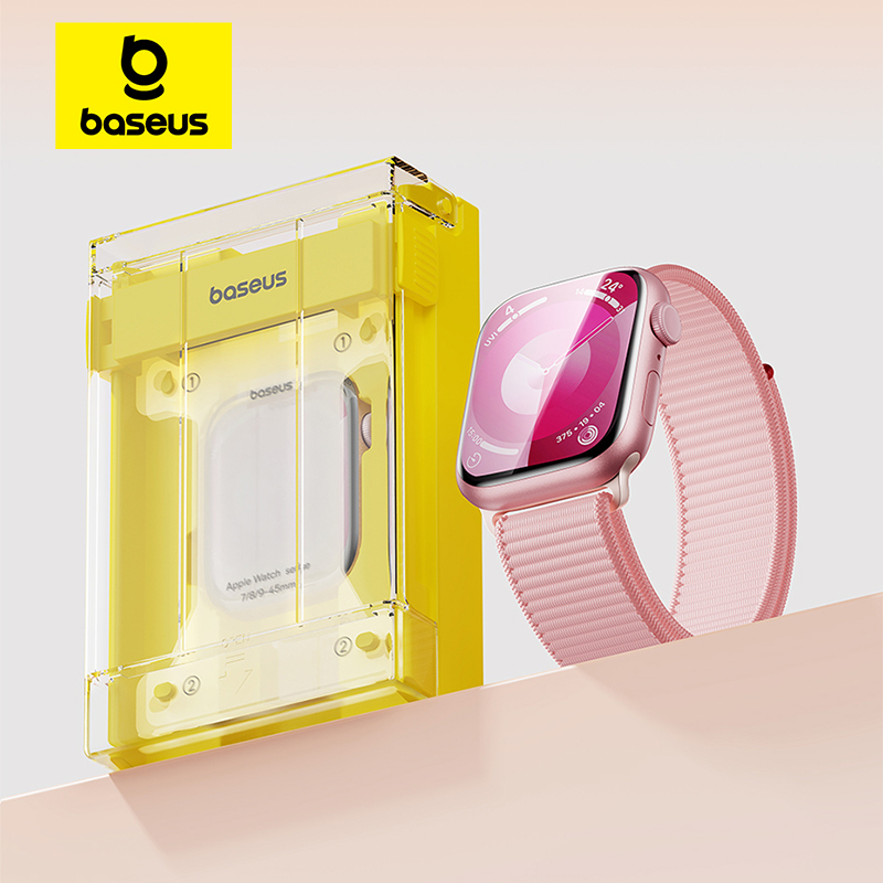  Baseus Screen Protector for Apple Watch 10 9 8 7 6 5 4 SE 46/42/45/41/44/40mm Hydrogel Film for iWatch Ultra 2 1 49mm Protective 