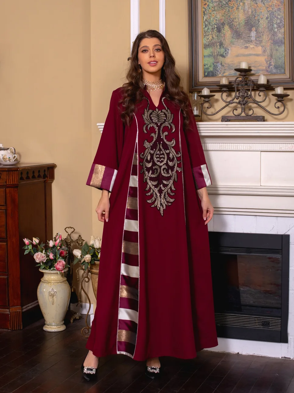 Ramadan Morocco Party Dress 2024 Eid Prayer Muslim Abaya Dresses Women Turkey India Abayas Dubai Arab Vestidos Kaftan Gown Robe