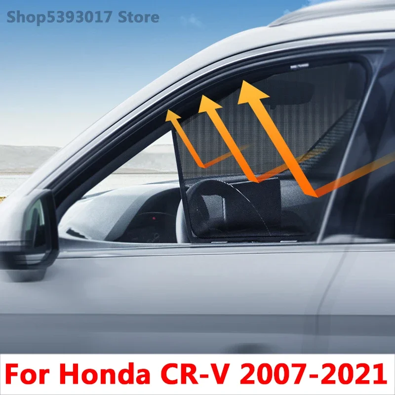 For Honda CRV CR-V Car Magnetic Side Window SunShades Mesh Shade Blind Car Window Curtian Sedan Hatchback