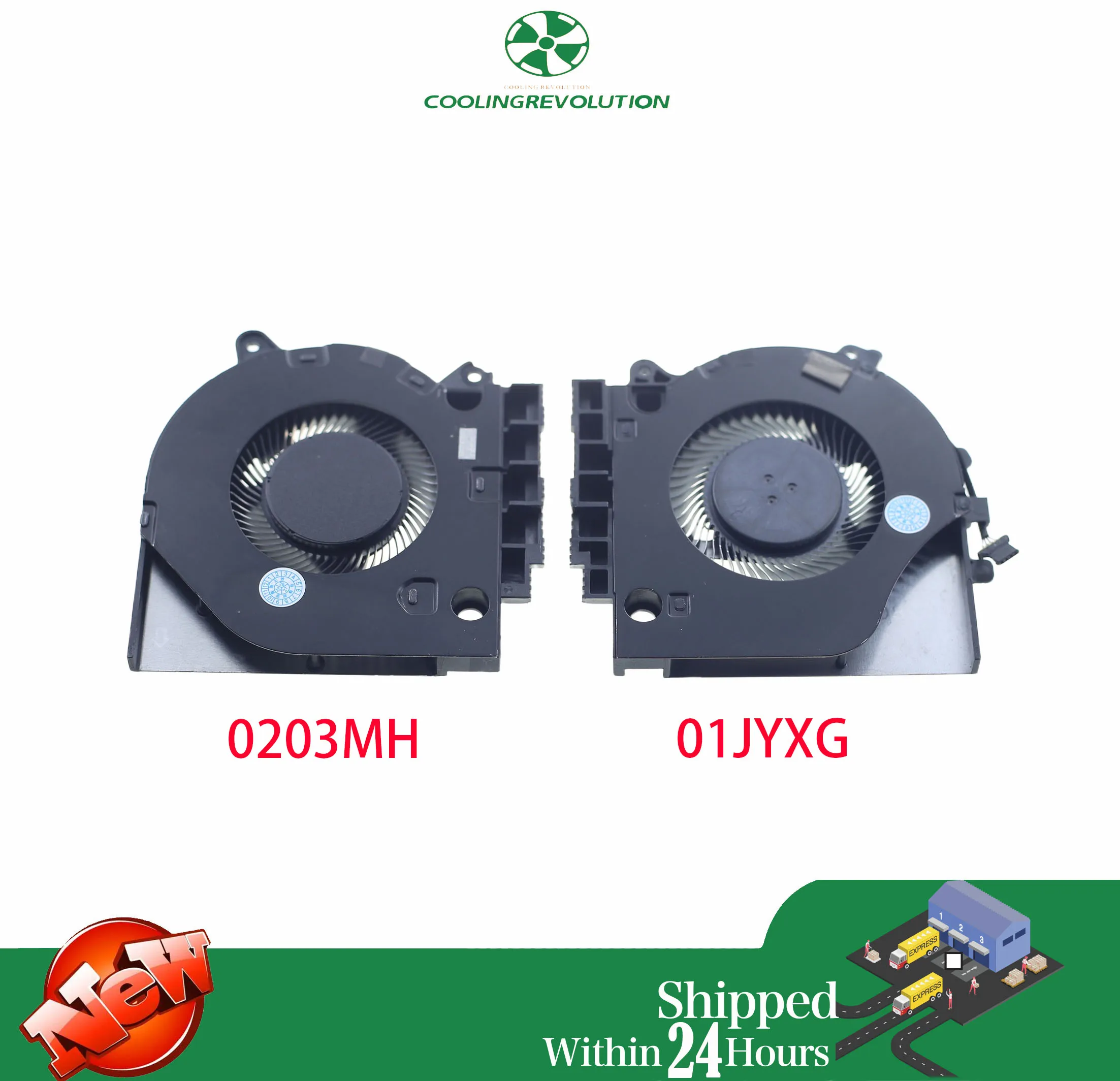 Laptop CPU GPU Cooling Fan DC28000T8SL DC28000T7SL DC5V 0.38A 4Pin for DELL G15 5510 2021 GTX 1650 01JYXG 0203MH