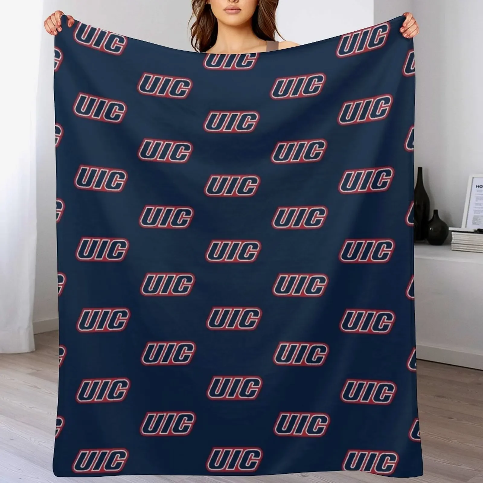 

The Flames Wordmark Icon Throw Blanket Stain Resistant Cozy Warm Blanket