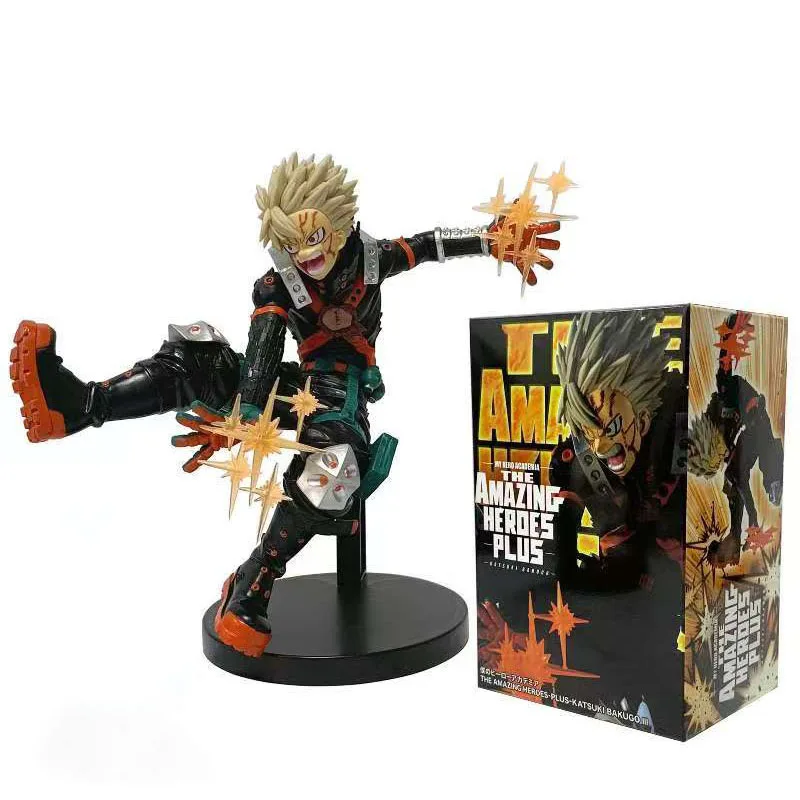 Figura de Anime de 18 cm de Boku no Hero Academia, Bakugo Katsuki, PVC, Age of Heroes, Figura de Acción Coleccionable, Decoración, Modelo, Juguete, Regalo