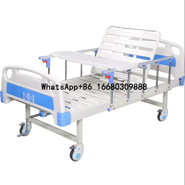 HB-M01 Manual Hospital Bed,Adjustable Medical Bed Hospital Equipment,Patient Bed One Crank Hospital Bed 1 Function Cheap Price