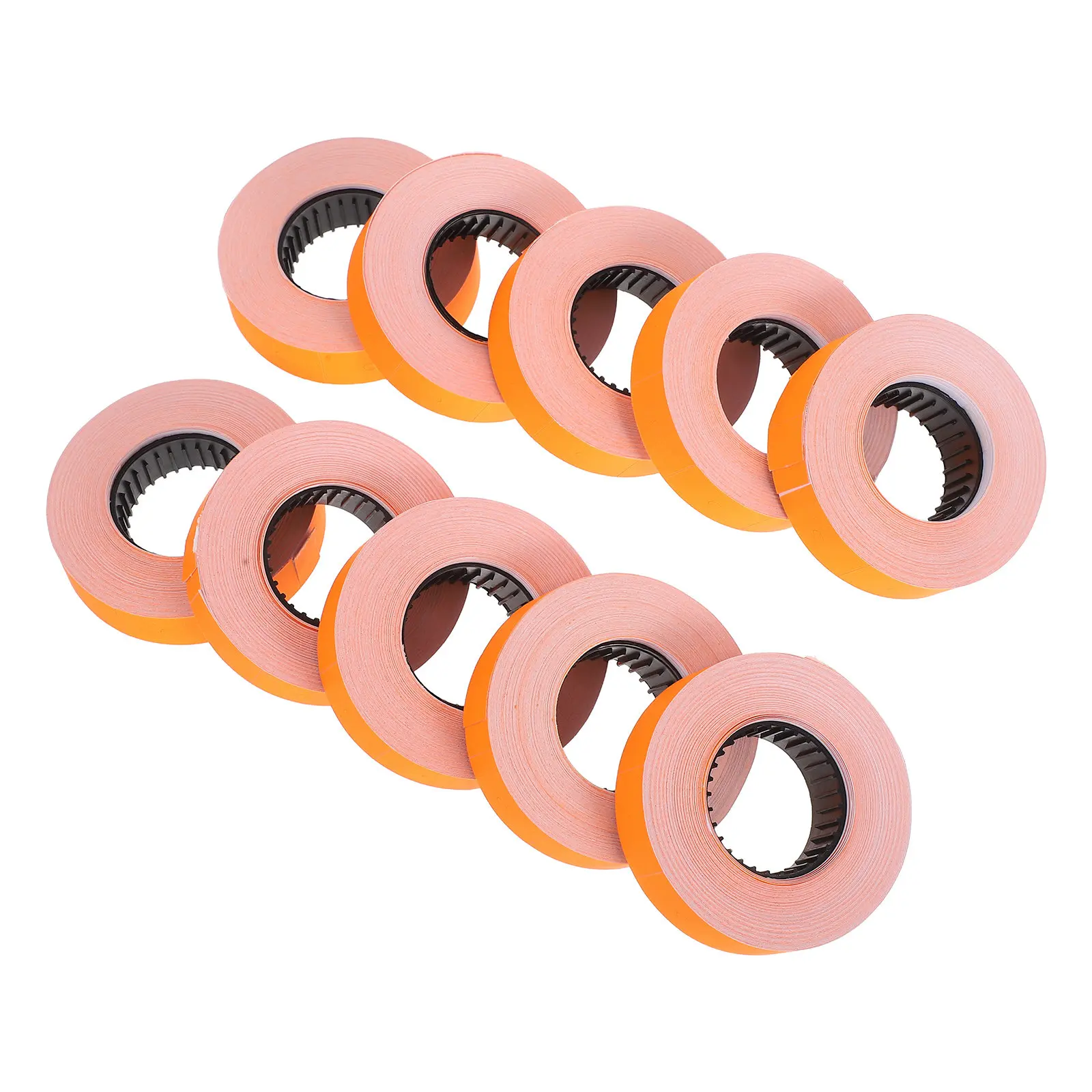10 Rolls Price Marker Labeler Paper -6600 Dual-Row Price Label Roll Stickers Retail Tags Labeler Accessories